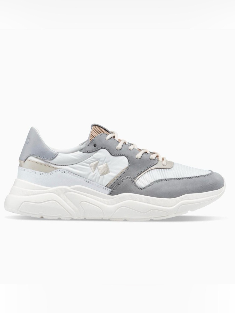 KOIO Avalanche  Light Gray and White Women's Athletic Sneaker